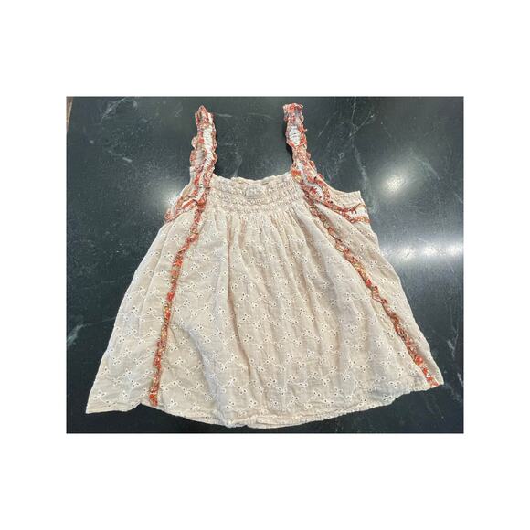 Easel BoHo Natural tan eyelet swing tank LG - Picture 2 of 11